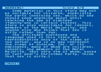 Leather Goddesses of Phobos screenshot 3 for Amiga
